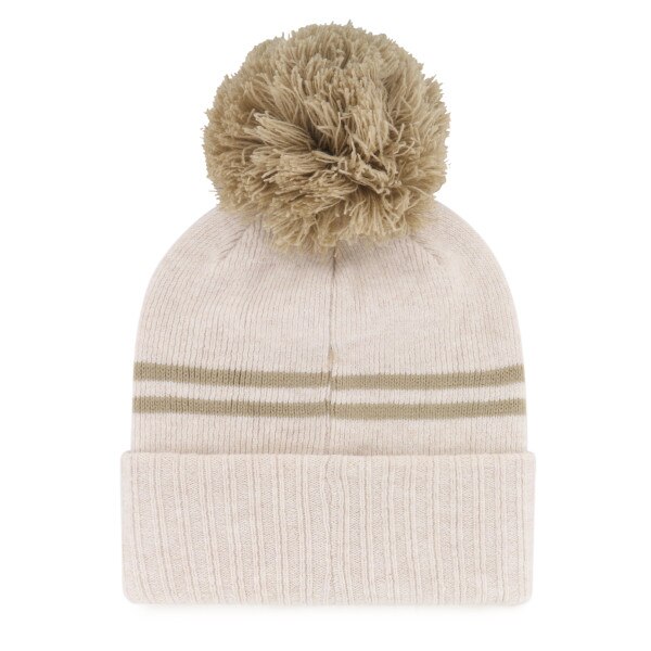 Oatmeal/Beige Ladies Cuffed Knit Ha